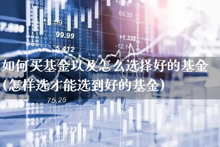 如何买基金以及怎么选择好的基金(怎样选才能选到好的基金)_https://www.fzdzcxj.com_科创板_第1张