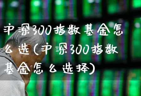 沪深300指数基金怎么选(沪深300指数基金怎么选择)_https://www.fzdzcxj.com_科创板_第1张
