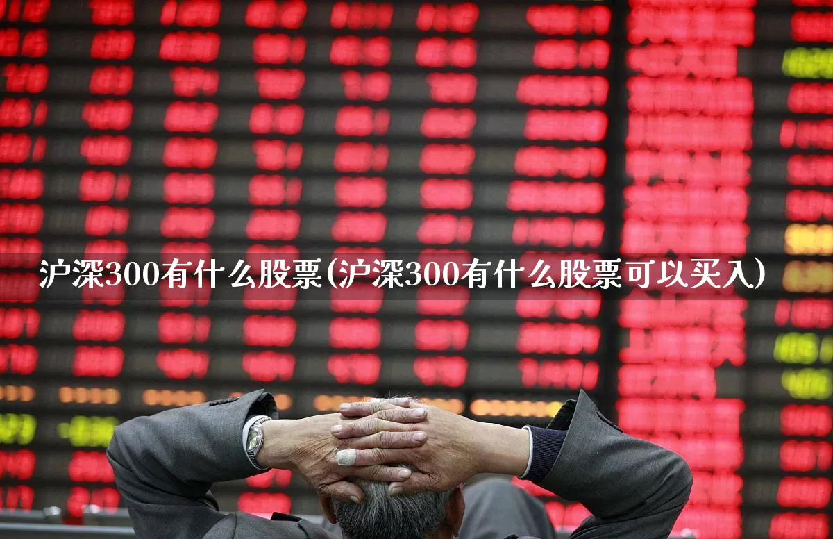 沪深300有什么股票(沪深300有什么股票可以买入)_https://www.fzdzcxj.com_深交所_第1张