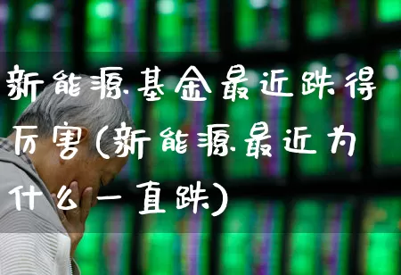新能源基金最近跌得厉害(新能源最近为什么一直跌)_https://www.fzdzcxj.com_上交所_第1张
