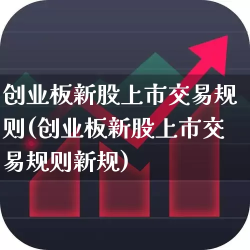 创业板新股上市交易规则(创业板新股上市交易规则新规)_https://www.fzdzcxj.com_深交所_第1张