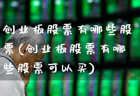 创业板股票有哪些股票(创业板股票有哪些股票可以买)_https://www.fzdzcxj.com_北交所_第1张