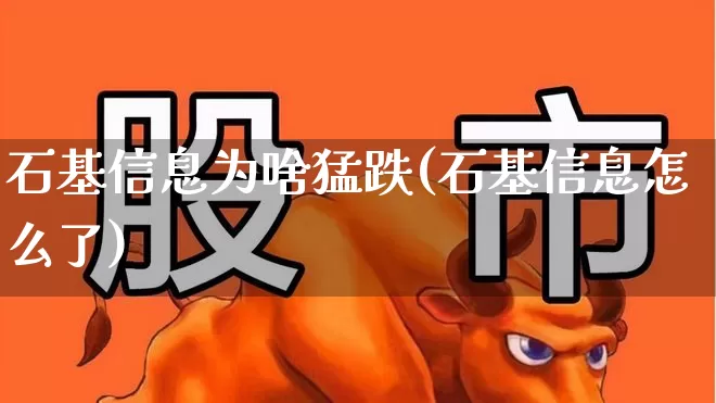 石基信息为啥猛跌(石基信息怎么了)_https://www.fzdzcxj.com_深交所_第1张