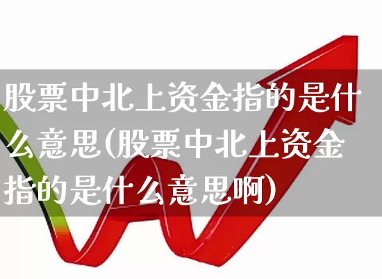 股票中北上资金指的是什么意思(股票中北上资金指的是什么意思啊)_https://www.fzdzcxj.com_上交所_第1张